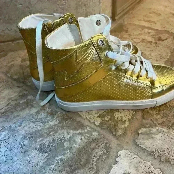 Zadig & Voltaire Women's High Flash Vintage High Top Sneakers size 40 - Picture 6 of 9
